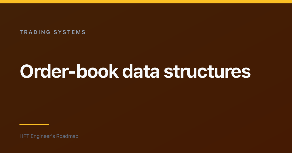 Order-book data structures
